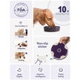 thumbnail image 4 of Cuenco para perros Slow Feeder LE TAUCI, de cerámica, color morado, raza pequeña, 4 of 9