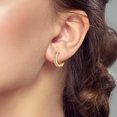thumbnail image 5 of NARMO Original Polygon 925 Sterling Silver Hoop Earrings AAA CZ Women Jewelry Gift, 5 of 6