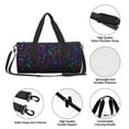 thumbnail image 6 of Fotbe Chemistry Science Pattern Foldable Sports Gym Bag with Wet Dry Pocket, Ultralight Travel Bag, Large Capacity Duffel Bag, Splash Proof Carry on Bag, Overnight Bag, Weekender Bag, 6 of 8