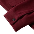 thumbnail image 5 of Turilly Men's Collared Shacket Snap Button Jacket Flap Pockets Casual Lightweight Overshirt for Fall Winter Daily, 5 of 9