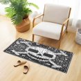 thumbnail image 6 of Haosy Skull Pixel Art Bathroom Rugs Non Slip Absorbent Soft Plush Quick Dry Bath Mat, 39"x20", 6 of 8