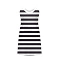 thumbnail image 5 of gakvbuo Summer Tank Dress For Women Mini Dress Pleated V-Neck Sleeveless Sundress T-Shirt A-Line Dress Beach Short Dress, 5 of 6