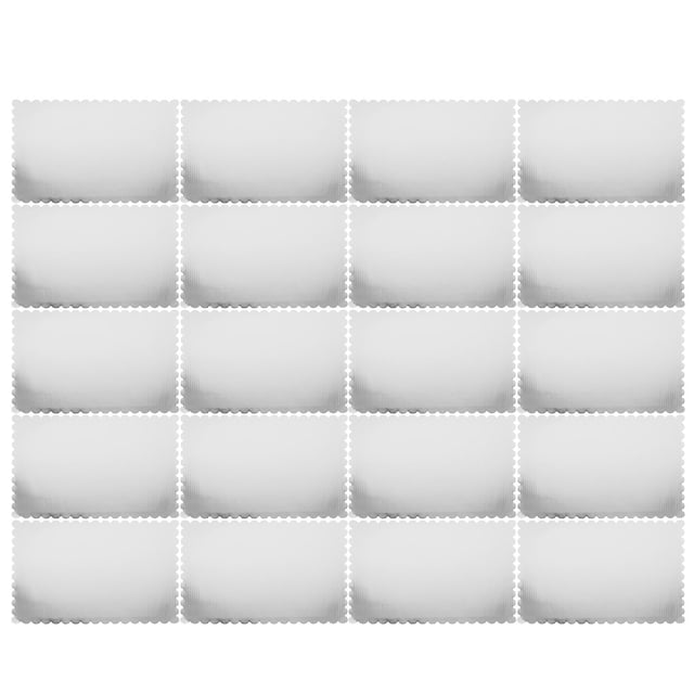 unbranded 20Ud Base Desechable Para Pastel Con Cartón Corrugado Y Borde Ondulado Para Eventos Y Fiestas