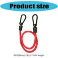 thumbnail image 3 of Tension Rope Expander Bungee Cord Elastic Tie Strap String with Carabiner Hook, 60cm/120cm Size Cycling Luggage Strap, 3 of 9