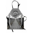 thumbnail image 1 of Outer Space Apron Galactic Place with Oval Shaped Ceiling Force Alien Life Apollo Comics Graphic Design, Unisex Kitchen Bib Apron with Adjustable Neck for Cooking Baking Gardening, Gray, by Ambesonne, 1 of 3