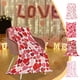 thumbnail image 1 of Manta Romántica de Franela Roja para San Valentín | Manta Cálida para Cama y Sofá | Suave y Cómoda | 100X130Cm | Rosa Intenso | Poliéster | Regalo Ideal para Enamorados, 1 of 6