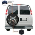 thumbnail image 4 of KAKALAD Funny raccoon 1 Spare Tire Cover Universal Vehicle Accessories Buckle Car Tools 17”in, 4 of 6