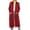 Burgundy, variant on Women's Plus Size, Casual Long Open Front Drape Duster Sweater Cardigan