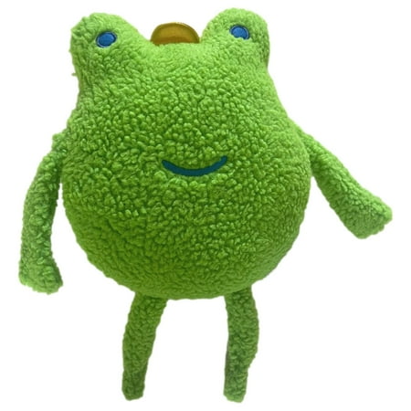 Bright Green Fuzzy Plush 17 Frog Prince with Long Legs Stuffed Animal Pal