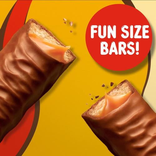 Pack of 2 Twix Caramel Fun Size Chocolate Cookie Candy Bars - 18.28 oz Bag