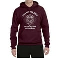 thumbnail image 2 of Wild Bobby Fear Not For Jesus The Lion Of Judah Has Triumphed Inspirational/Christian Unisex Graphic Hoodie Sweatshirt, Maroon, XX-Large, 2 of 5