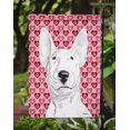 thumbnail image 3 of Carolines Treasures SC9562GF Bull Terrier Valentines Love Flag Garden Size, 3 of 3