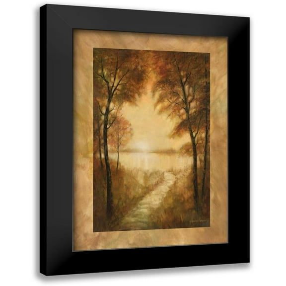 Manning, Ruane 11x14 Black Modern Framed Museum Art Print Titled - Landscape Tranquility II