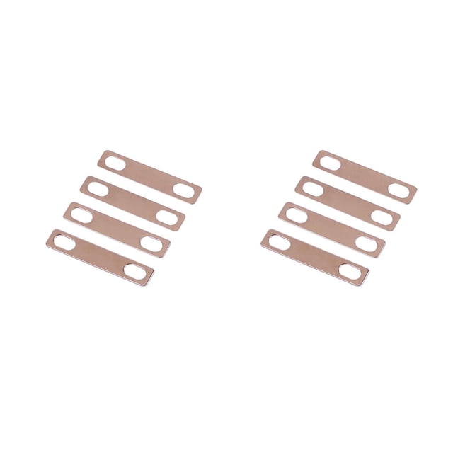 Wosthever 4 Pieces Brass Neck Wedges Metal 0.2mm Adjust Heightening Shims Connection 0.5mm Replacement Gasket Instrument Parts Accessories Como se muestra 2piezas Wosthever CBP470903