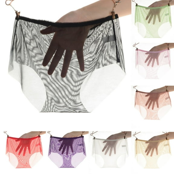 FCLoft Women's Low Waist Seamless Mesh Large Size Underwear