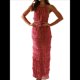 thumbnail image 2 of Conjunto de 2 Piezas de Falda Larga Y2K para Mujer, con Top Corto de Encaje Sin Espalda y Falda Larga, Vestido de Playa. Rojo Ladrillo M, 2 of 9