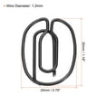 thumbnail image 2 of Unique Bargains Paper Clip, Coated Number 0 Shape, Black, 100 Count, 2 of 6
