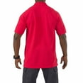 thumbnail image 2 of 5.11 Work Gear Men's Professional Short Sleeve Polo Shirt, Cotton Fabric, Wrinkle-Resistant, Range Red, 3X-Large, Style 41060, 2 of 3