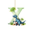 thumbnail image 1 of Riforla Dinosaur 26 Letters Acrylic Pendant Home Decoration Car Pendant Backpack Pendant Hangs X, 1 of 3