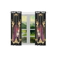 thumbnail image 2 of MKHERT Halloween Girl Blackout Window Curtain Kitchen Curtain 26x39 inch, 2 Panels, 2 of 3