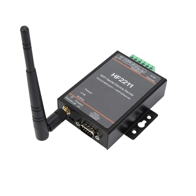 HF2211 Serveur Série RS232 485 422 to & Ethernet, TCP IP, Telnet, Modbus TCP, pour TLS AES DES3 Security
