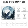 thumbnail image 5 of ARISTURING Wolf Throw Pillow Covers  Soft Cute Wolf Wild Animals Decorative Throw Pillowcases Room Rustic Cabin Country Pillow Cases Cushion Covers Nature Wildlife Bear Brown Cushion Cases, 5 of 5