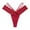 Red, variant on Bigersell Cheeky Panties Clearance Crotchless Underwear Seamless Panty Style P-118 Polyester Cheeky Panties Lace Thongs Ladies Briefs High Waist Women's Bikini Panties Red M