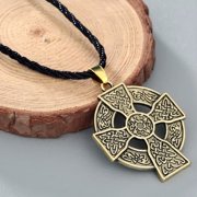 CXWIND Armenian Cross Pendant Necklace Solar Cross Celtis Amulet Kolye Europe Hot Vintage Jewelry Copper Metal Colier
