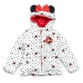 Disney Minnie Mouse Toddler Girls Zip Up Puffer Jacket Toddler to