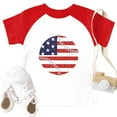 thumbnail image 3 of WTOBBY Youth Kids Boy and Girls 2-10 Years Independence Day Print Short Sleeve Trendy Top "PARTY IN THE USA I'M HERE FOR THE SNACKS & FREEDOM HAPPY 4TH OF JULY USA" - Round Neck T-Shirt,Red 100, 3 of 4