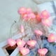 thumbnail image 1 of Xihbxyly Luz Led En Forma de Corazón, Diseño de Alambre de Cobre Flexible, Luz Cálida, Decoración para Dormitorio, Fiesta, Boda, Bricolaje Navideño, Tamaño de 150 Cm, Funciona con Pilas (3 Pilas Aa N, 1 of 2