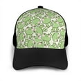 thumbnail image 3 of Yiaed Cute Frog Print Baseball Cap Dad Hat Polo Style Plain Blank Adjustable Size, 3 of 5