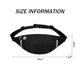thumbnail image 4 of Riñonera para hombres y mujeres, riñonera con conector para auriculares y 3 bolsillos con cremallera, correas ajustables, riñonera para deportes, correr, ejercicio, caminar, viajes, 4 of 5