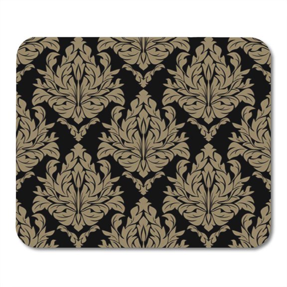 SIDONKU Paper Rich Damask Seamless Wallpaper Pattern Wall Retro Amazing Antique Mousepad Mouse Pad Mouse Mat 9x10 inch