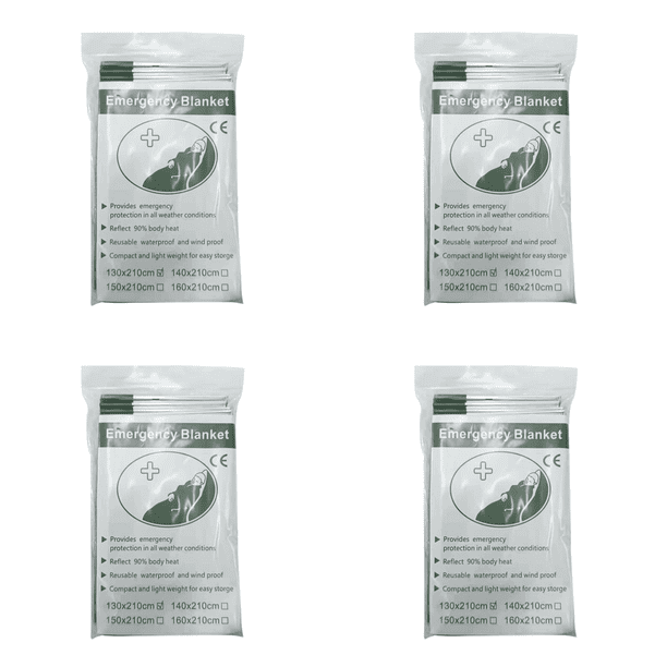 Mantas Térmicas Supervivencia Y Primeros Auxilios Emergencia para Exteriores (130x210 Cm) Verde