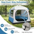 thumbnail image 6 of Gymax Camping Tent for 3-5 People Cabin Shelter w/ Large Double-Layer Mesh Front Door, 6 of 10