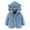 Blue, variant on Tdoqot Toddler Girls Boys Long Sleeve Fleece Jackets Cute with Hood Fall Winter Clothes Zip up Coats Brown Size 18 Months
