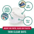 thumbnail image 3 of VELCRO Brand Thin General Purpose Tape | General Purpose/ Low Profile | Perfect for Home, Classroom or Office | 5/8" Dots Circles, 15 Count - Clear, 3 of 8