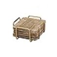 thumbnail image 3 of Godinger 55600 Ridgewood Gold Coaster Set with Stand, Gold - Set of 4, 3 of 3