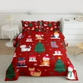 thumbnail image 2 of Homewish Happy New Year Bedding Comforter Set,Merry Xmas Cat Twin Comforter Sets,Happy Christmas Kitten Gifts Bedding Set For Kids,Luxury Bedroom Decor Reversible,2pcs, 2 of 8