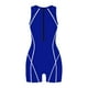 thumbnail image 4 of WILLBEST Traje de Baño Corto para Mujer, Traje de Baño para Mujer, Traje de Baño Corto de Manga Corta, Traje de Baño deportivo con Línea de contraste y Esnórquel para Surf, 4 of 5