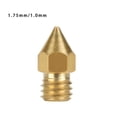 thumbnail image 1 of kurtrusly 3D Printer Nozzle Brass Extrude Head Mini Portable Brass Nozzle Firm Printer Thread, 1.0mm/1.75mm, 1 of 9