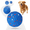 Blue, variant on Inadays Interactive Dog Toys Dog Balls Automatic Moving Bouncing Rotating Durable Dog Toys to Keep Them Busy E-TPU Material Waterproof Vibrating Dog Ball for Small Medium Large Dogs