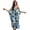 Blue Palm Tree, variant on Kaftan Dress for Women Long Dress Summer Beach Cover-up Caftan Bathing Suit Cover Up, Maxi Kaftan Dress with V-Neck Batwing Sleeves Vacation Dresses, Rainbow Tie-dye Colorful Pattern