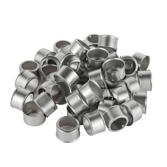 (Pack of 100) EFIELD Pex 1/2" Stainless Steel Press Sleeve for Brass (ASTM F1807) or Poly PPSU (ASTM F2159) Pex Fittings.