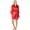 Red, variant on Intimo Womens Poly Charmeuse Robe