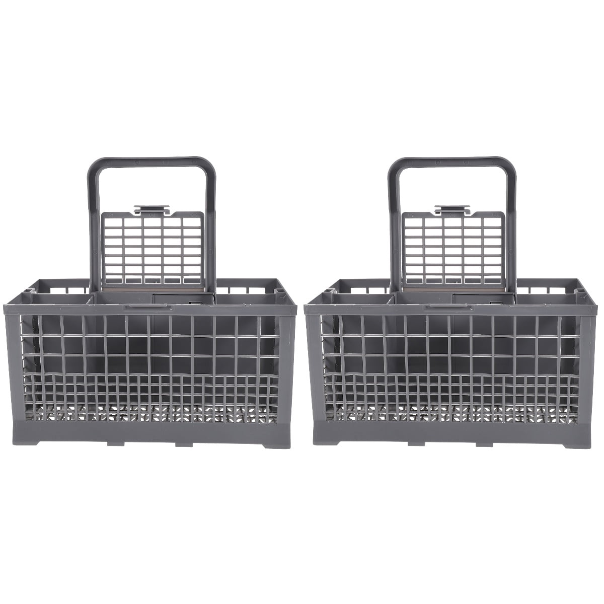 Hemoton 2-Pack Kitchen Storage Baskets Dishwasher Safe Cutlery Holder Tableware Organizer Basket
