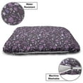 thumbnail image 3 of Exotic Pet Bed, Summer Vacation in Summer Monstera Palm Leaves Beach Ice Cream Sunglasses, Resistant Pad for Dogs and Cats Cushion with Removable Cover, 24" x 39", Pink Eggplant Mauve, by Ambesonne, 3 of 4