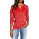 thumbnail image 2 of Lucky Brand Womens Western Henley Shirt, Rojo, Mediano Lucky Brand henley, 2 of 2