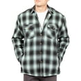 thumbnail image 3 of Visive Men's Sherpa-Lined Flannel Jacket - Button-Up Jacket - Comfortable & Stylish for Everyday Wear - Best for Outdoor Activities & Casual Wear - Sizes Medium to 5XL - Durable & Fashion-Forward, 3 of 8